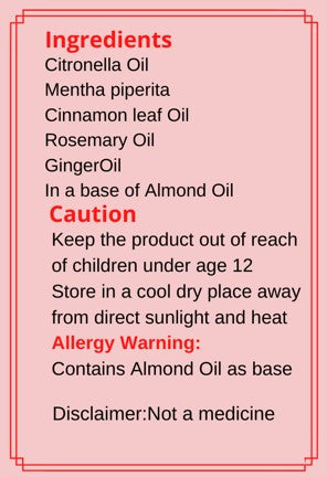 Root Chakra Mooladhara 3 ml Roll on Bottle