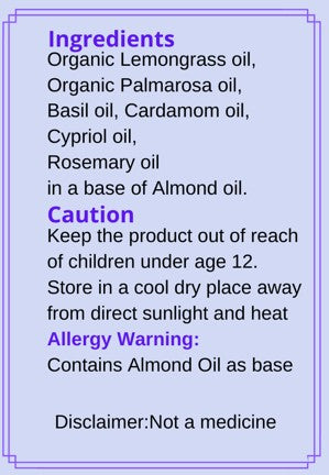 Third eye Chakra Ajna 3ml Roll on Bottle